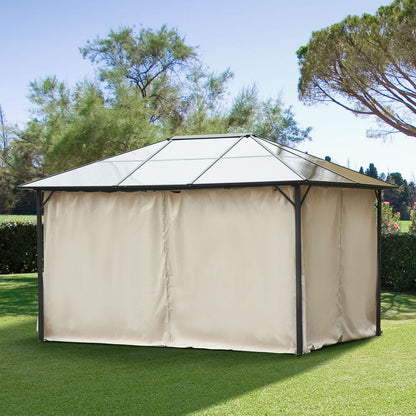 4 Pack Gazebo Replacement Sidewalls Privacy Panel for 3 x 4m Gazebo Outsunny