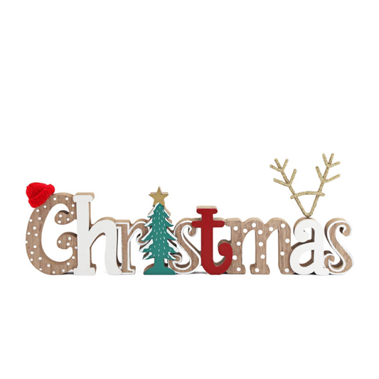 Freestanding Wooden Christmas Decoration