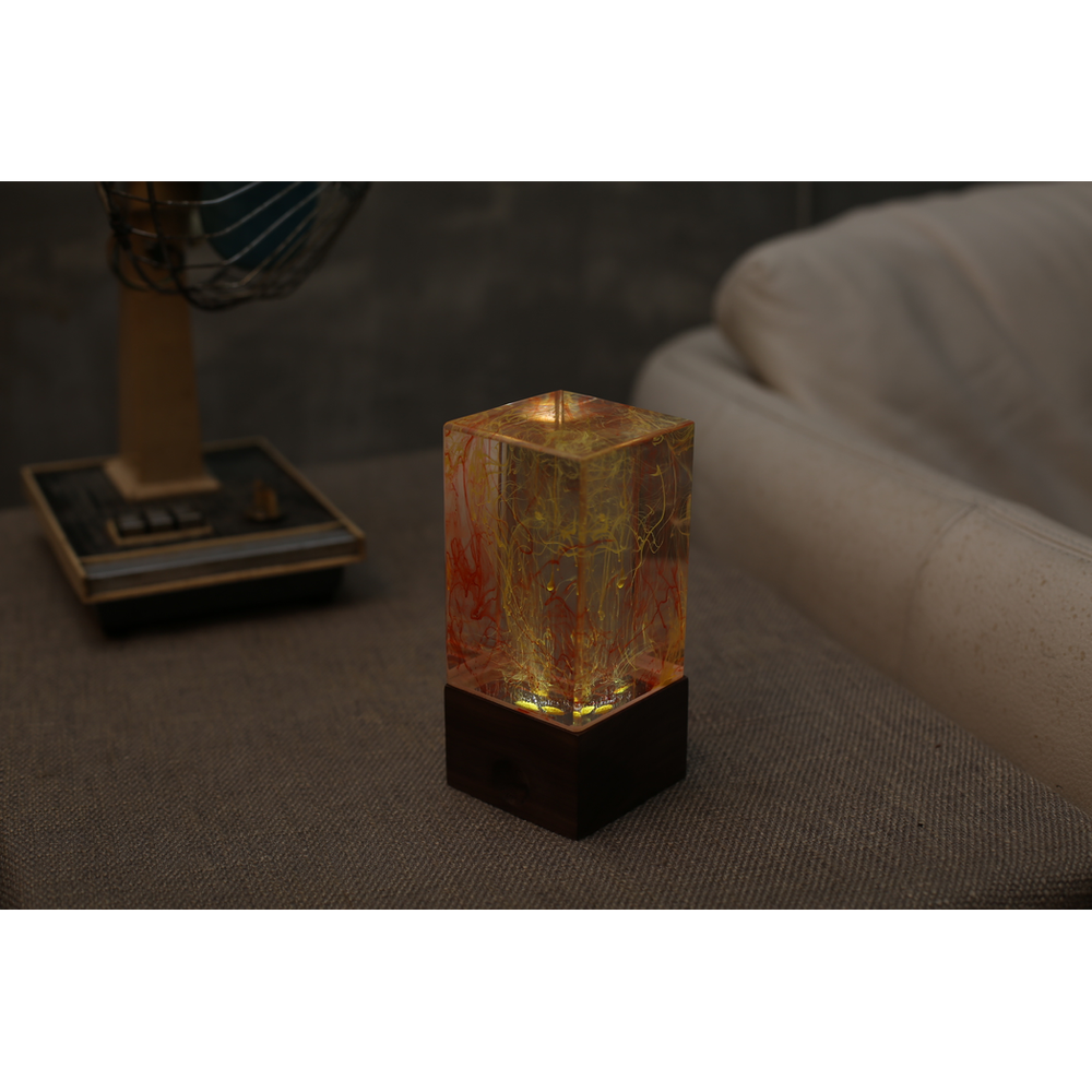 Resin table decor-Fire,Table lamp,gifts