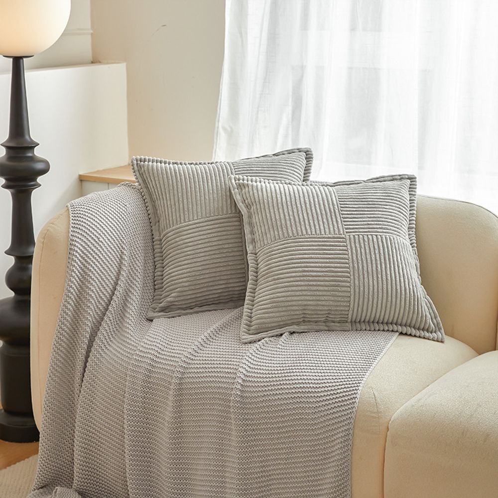 Boho Striped Pillow Covers Decorative Cushion for Sofa Living Room Bed White Throw Cover Polyester Pillowcases for Pillows 45x45