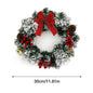 40cm Christmas Wreath Decor Artificial Hanging Xmas Wreath Pendant Home Window Door Outdoor Christmas Decoration Party Supplies