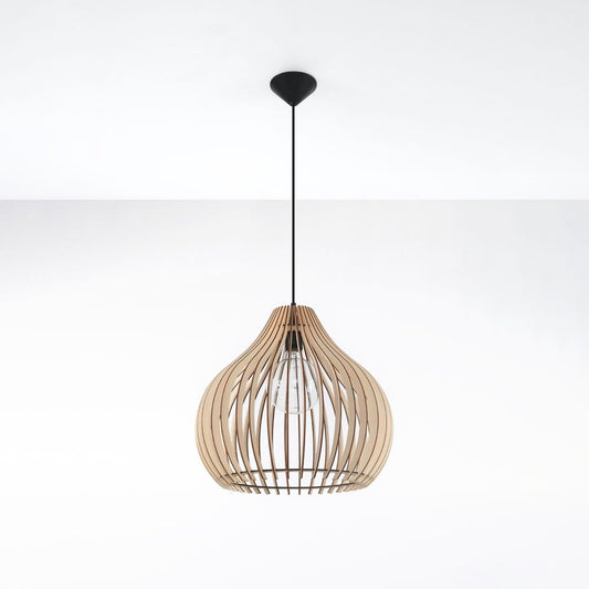 Pendant lamp wood Aprilla Scandinavian Design E27