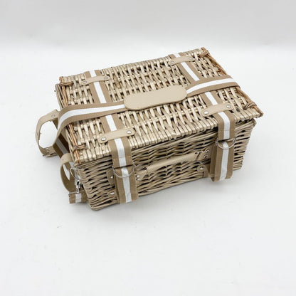 Elegant 40cm Picnic Basket with Cutlery Set | Perfect for Outdoor Gatherings
