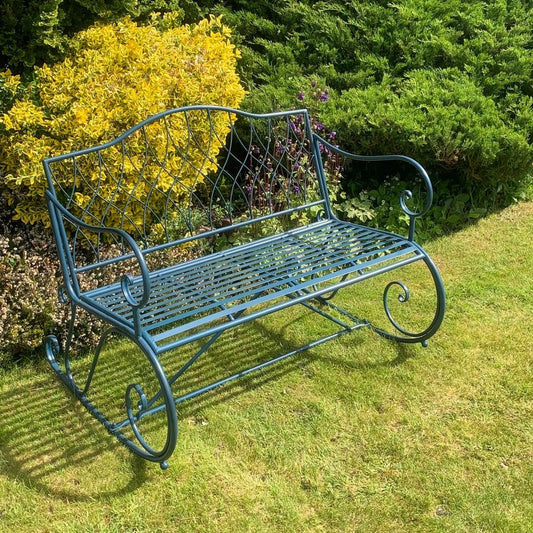 115CM BLUE 2 SEATER BENCH
