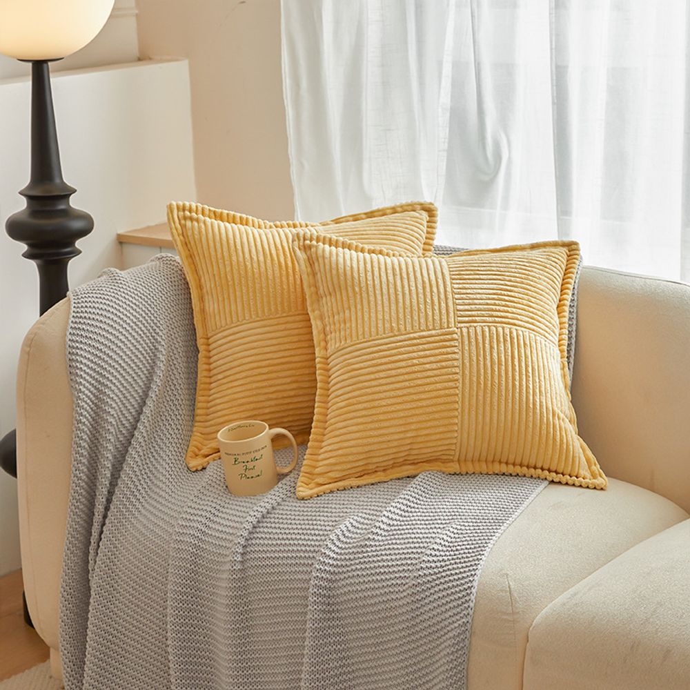 Boho Striped Pillow Covers Decorative Cushion for Sofa Living Room Bed White Throw Cover Polyester Pillowcases for Pillows 45x45