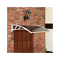 1m Tinted Door Canopy - White