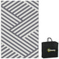 Outsunny Reversible Waterproof Outdoor Rug with Carry Bag, 182 x 274cm, Grey