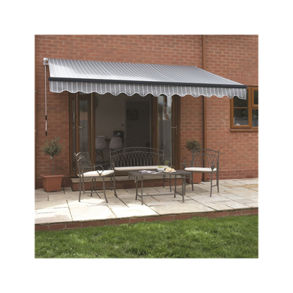 3m Berkeley (Grey and White) Awning