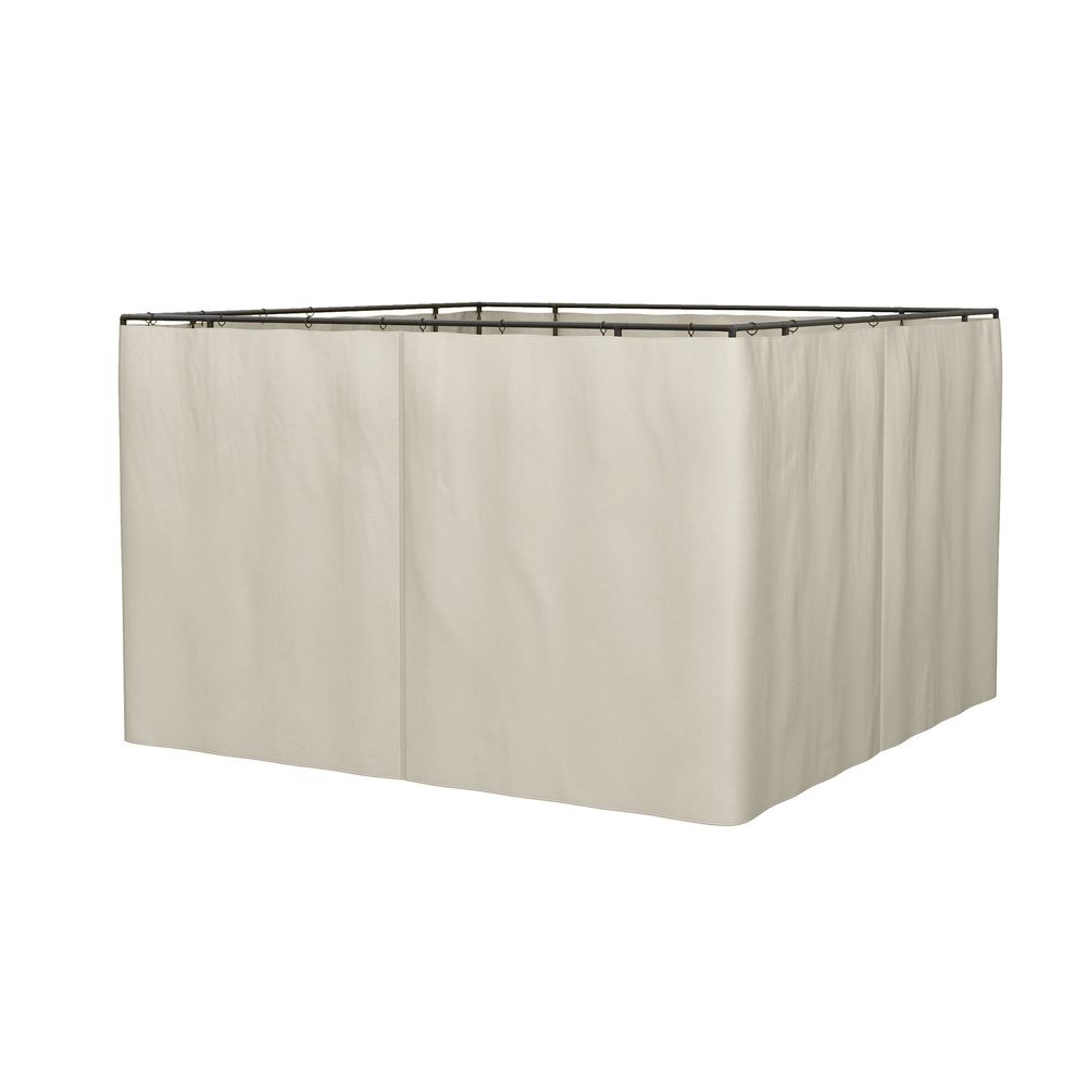 4 Pack Gazebo Replacement Sidewalls Privacy Panel for 3 x 4m Gazebo Outsunny