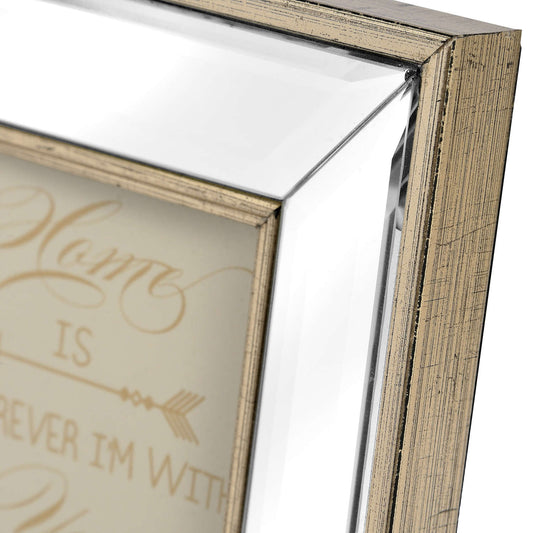 Square Mirror Bordered Photo Frame 4x4 - HomenestUK