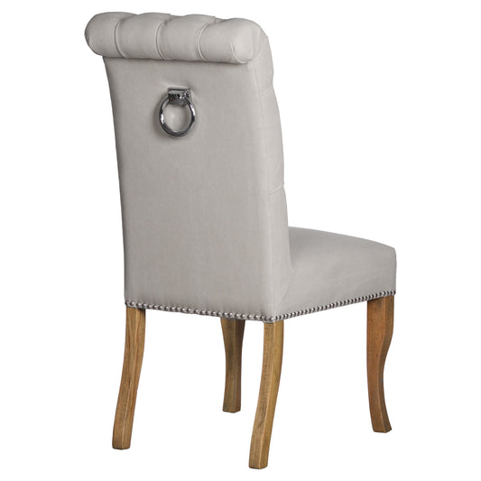 Roll Top Dining Chair With Ring Pull - HomenestUK