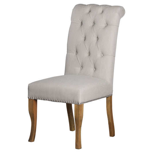 Roll Top Dining Chair With Ring Pull - HomenestUK