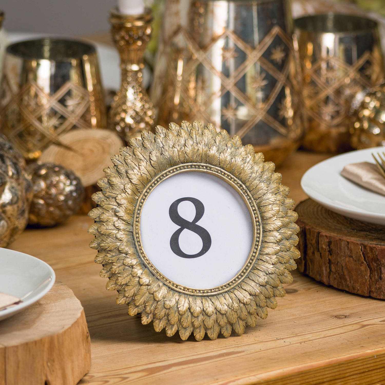 Antique Gold Small Sun Burst Frame - HomenestUK