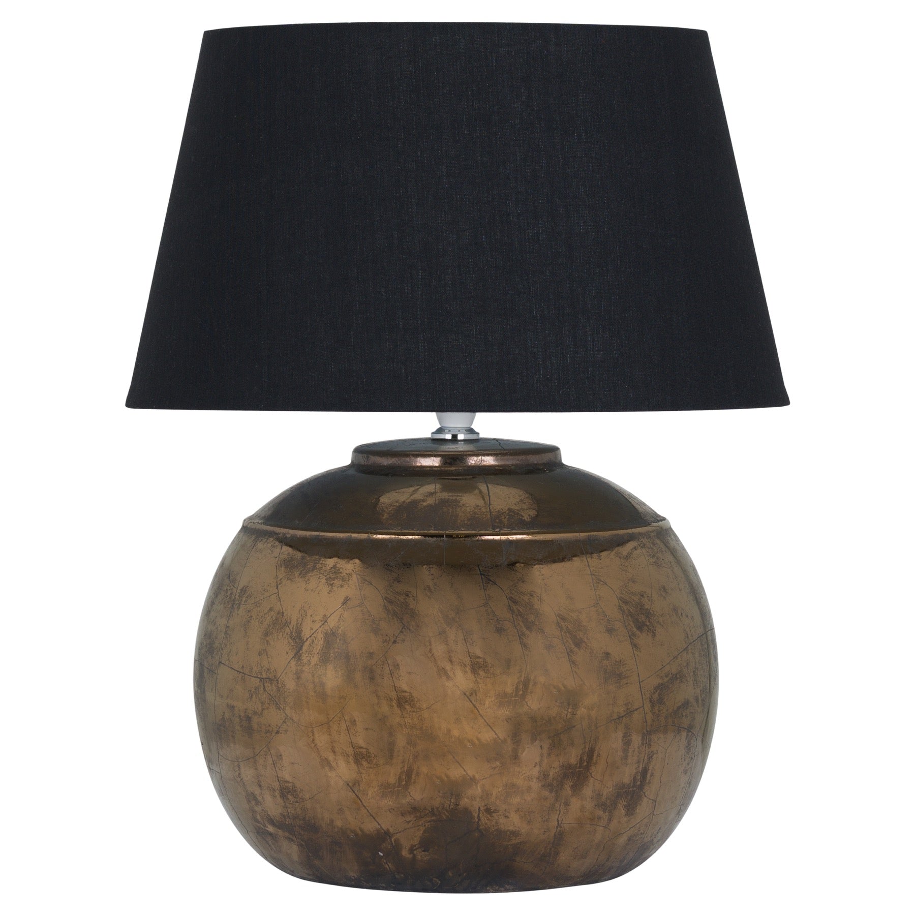 Regola Bronze Metallic Ceramic Table Lamp - HomenestUK