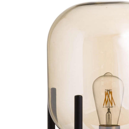 Vintage Industrial Glass Glow Lamp - HomenestUK
