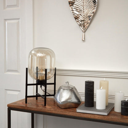 Vintage Industrial Glass Glow Lamp - HomenestUK