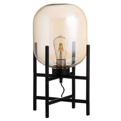 Vintage Industrial Glass Glow Lamp - HomenestUK