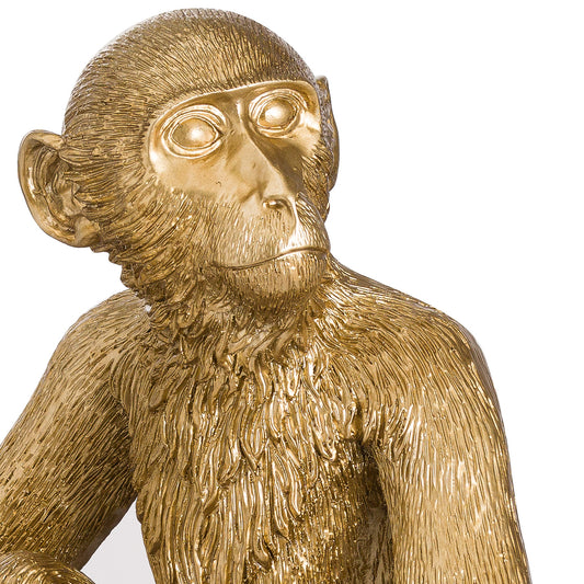 George The Monkey Gold Table Lamp - HomenestUK