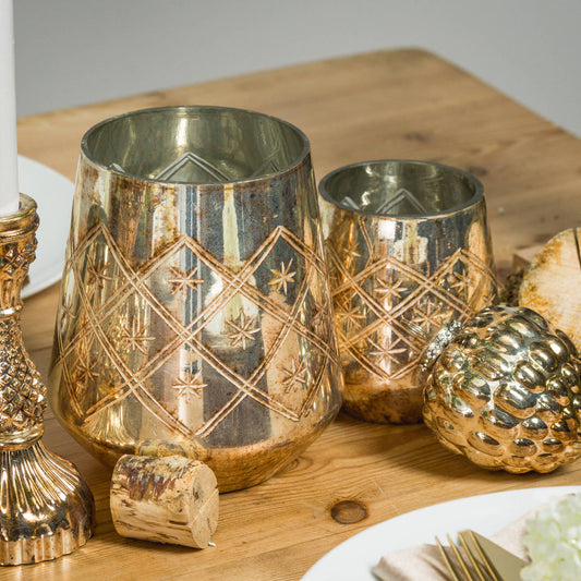 Large Burnished Decorative Vase