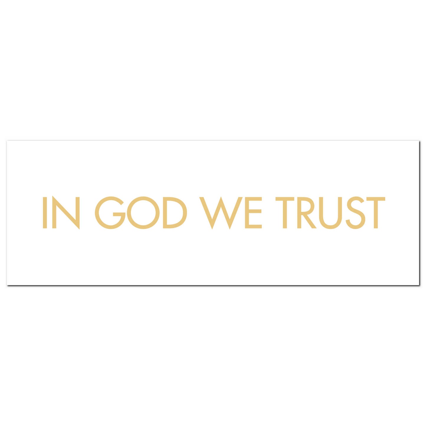 In God We Trust Gold Foil Plaque