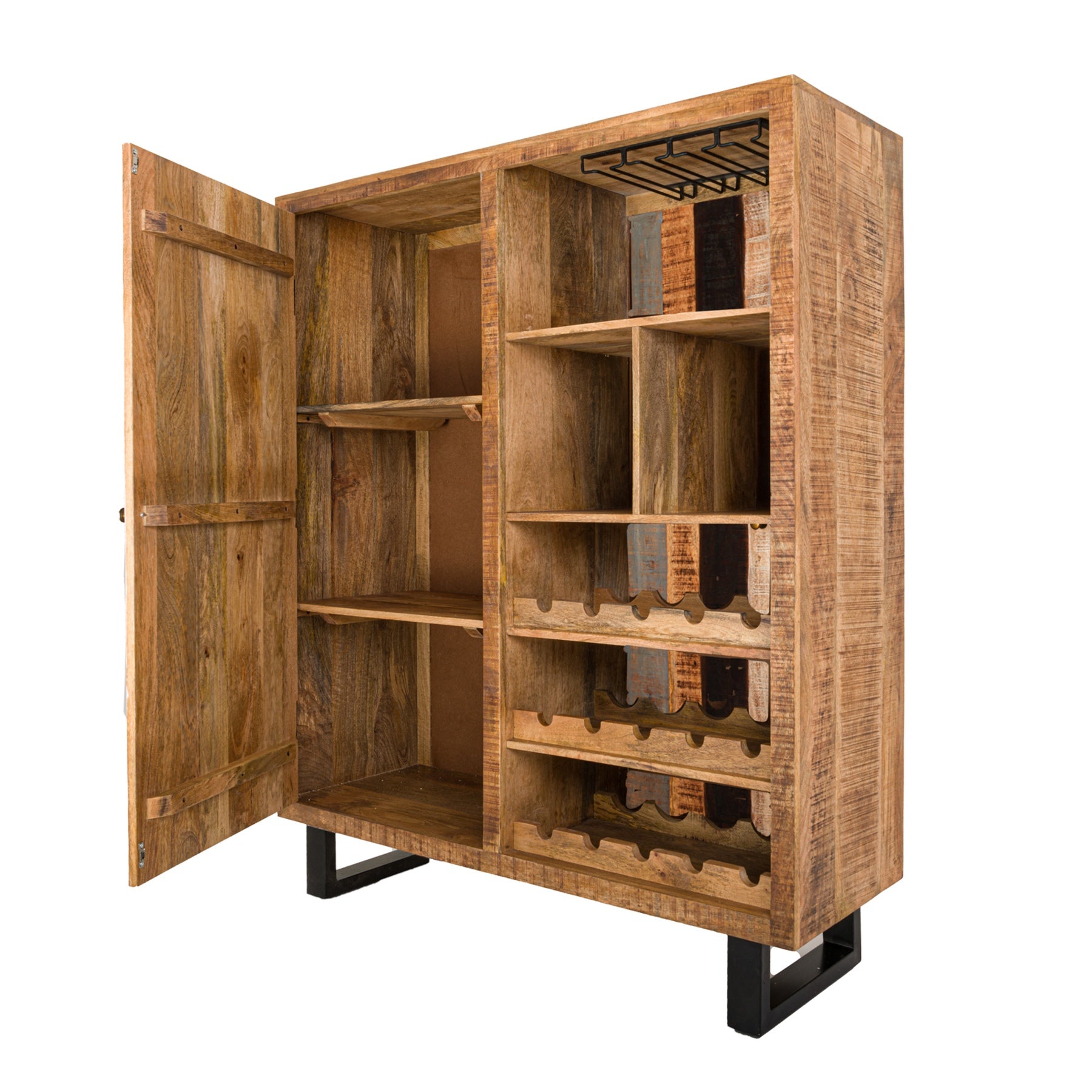 Reclaimed Industrial Bar Drinks Cabinet - HomenestUK