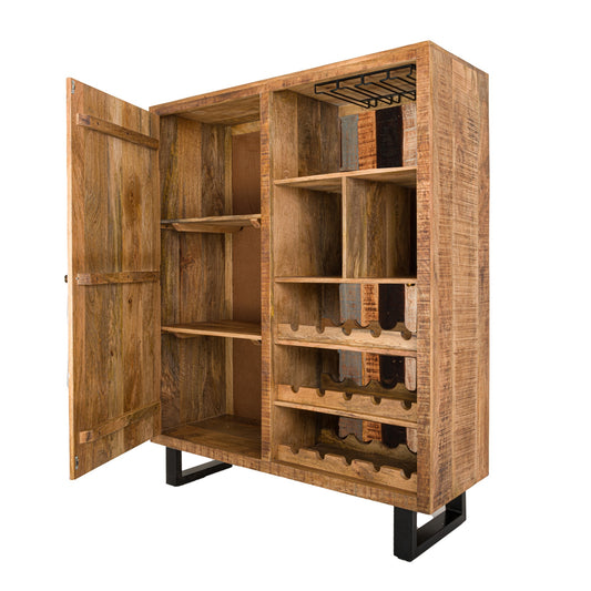 Reclaimed Industrial Bar Drinks Cabinet - HomenestUK