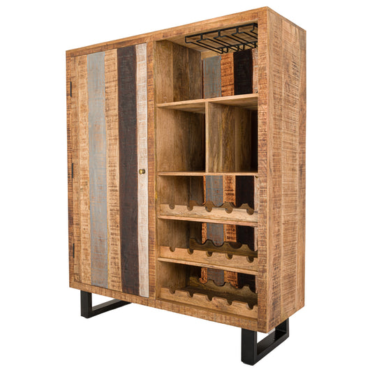 Reclaimed Industrial Bar Drinks Cabinet - HomenestUK