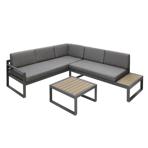 MyhomenestUK Positano 5 seat outdoor aluminium seating set ODL105 - HomenestUK