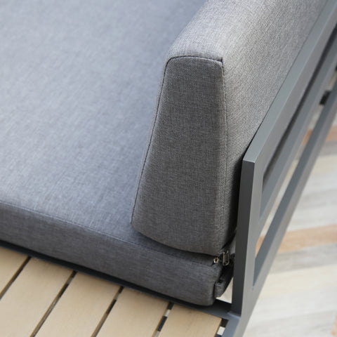 MyhomenestUK Positano 5 seat outdoor aluminium seating set ODL105 - HomenestUK